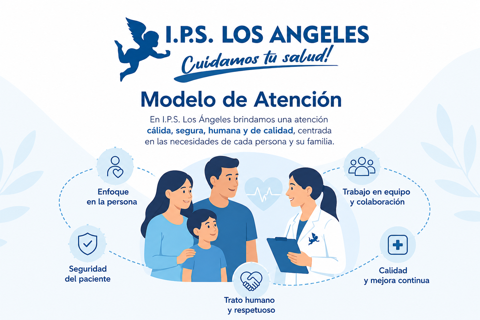 Médico estrechando la mano de un paciente